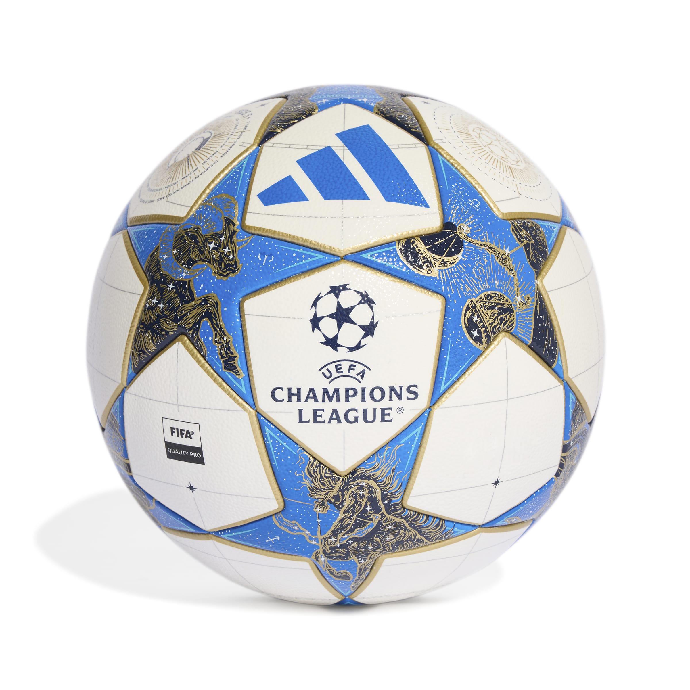 adidas UCL Competition 25/26 League Stage Soccer Ball - White/Blue/Gold - Best Buy Soccer